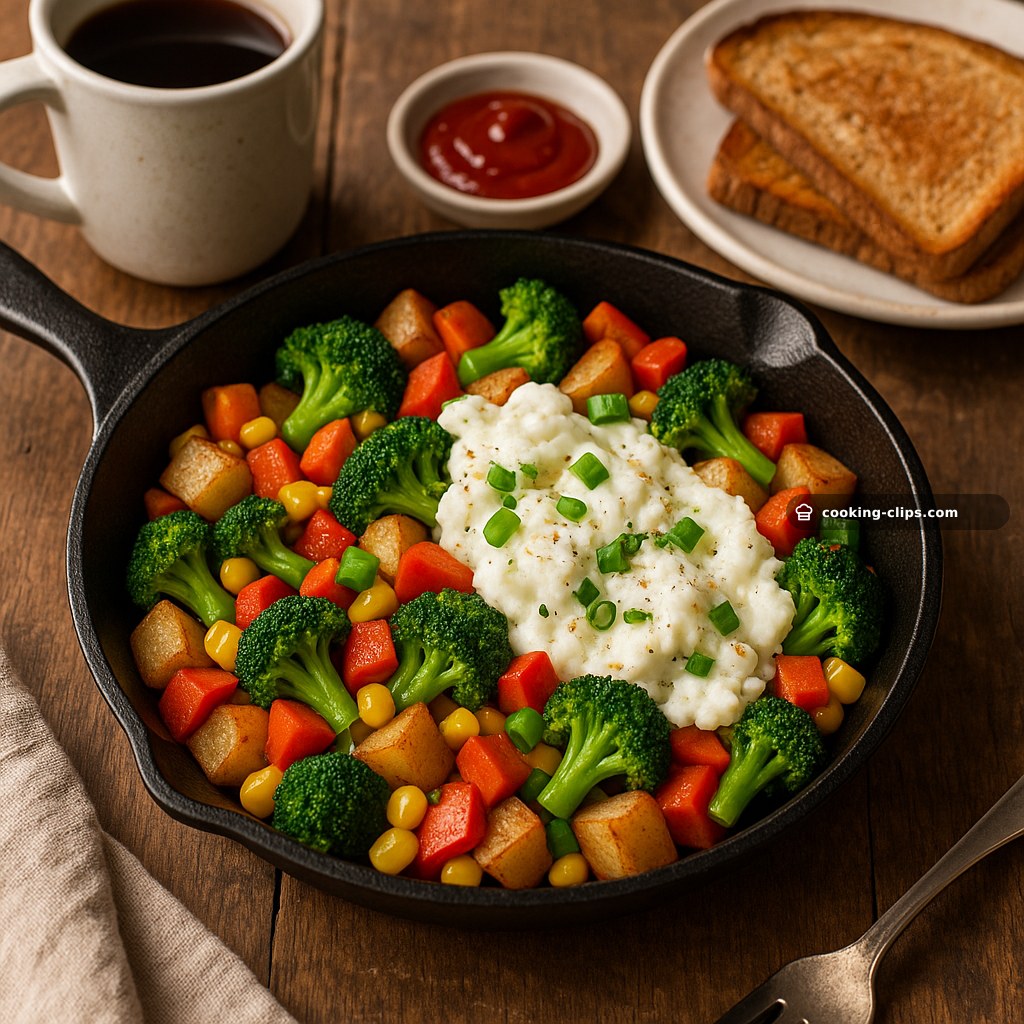 Veggie-Loaded Egg White Breakfast Skillet (American Diner Style) — Breakfast recipe