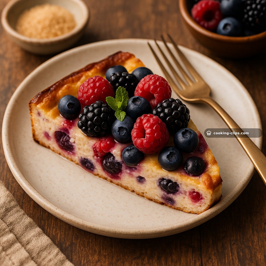 Triple Berry Protein Bake — Breakfast recipe