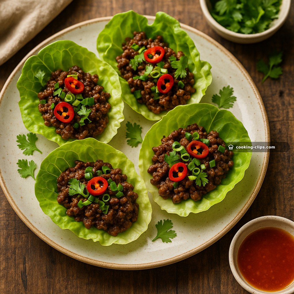 Spicy Beef Mince Lettuce Cups — Dinner recipe