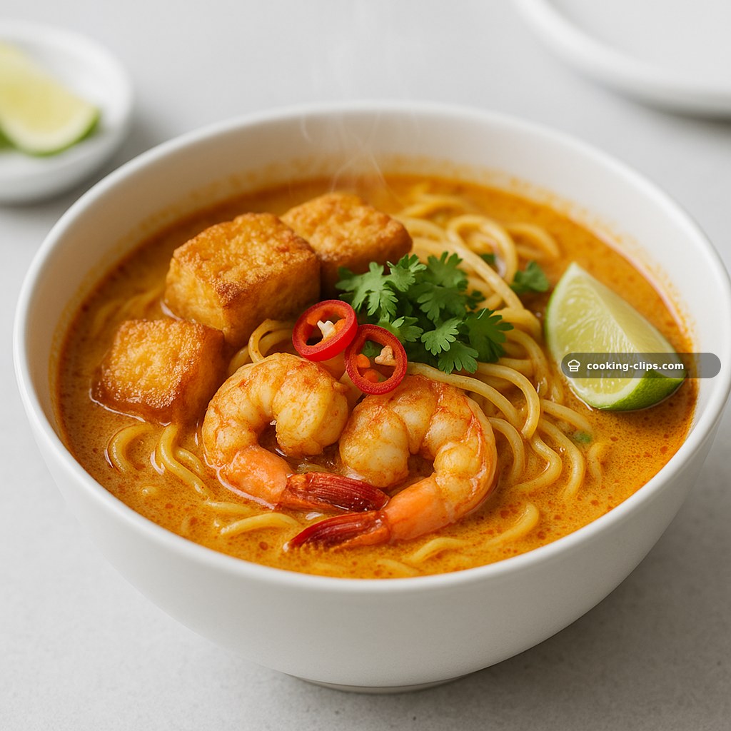 Laksa Lemak (Malaysian Coconut Curry Laksa) — Dinner recipe