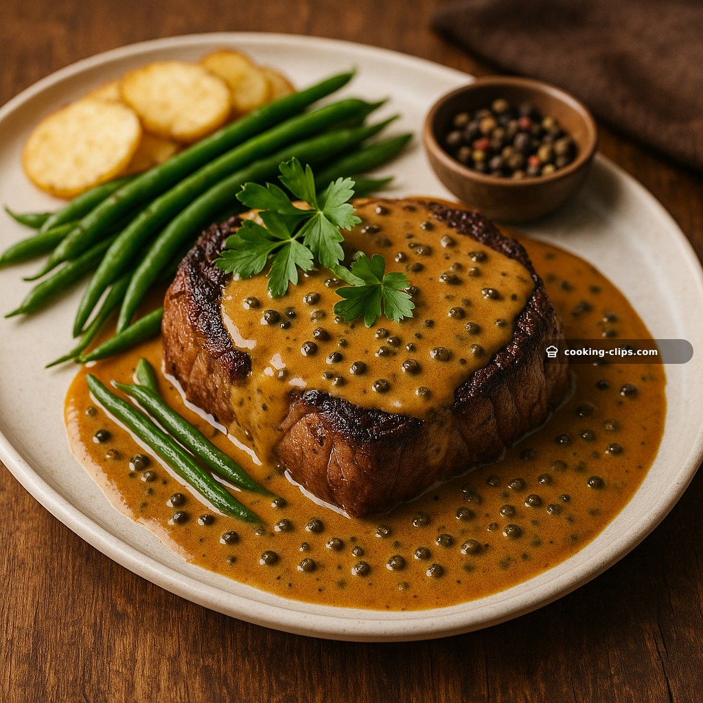 Steak Diane au Poivre (Creamy Peppercorn Diane) — Dinner recipe