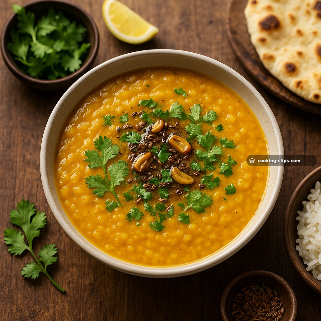 Masoor Dal Tadka (Indian Red Lentil Soup) — Lunch recipe