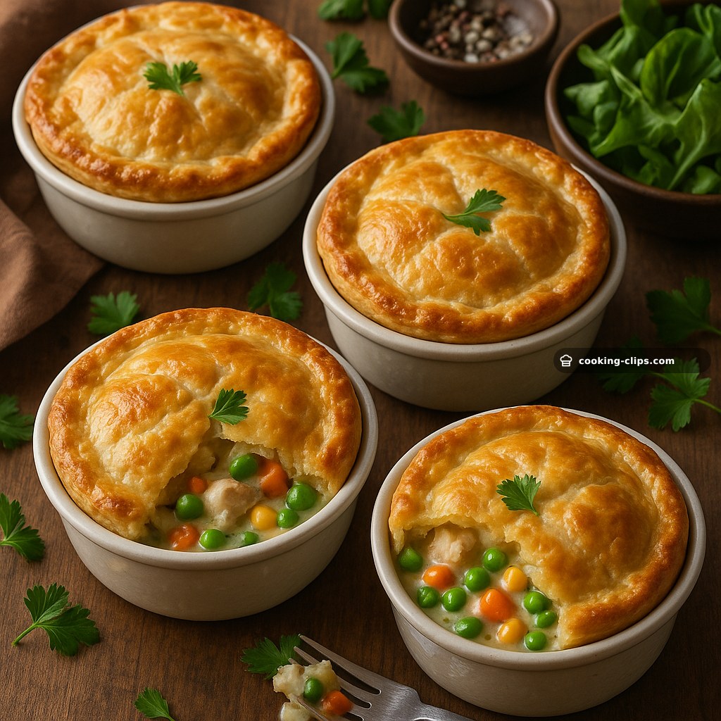 Chicken Pot Pies with Garden Vegetables — Dinner recipe