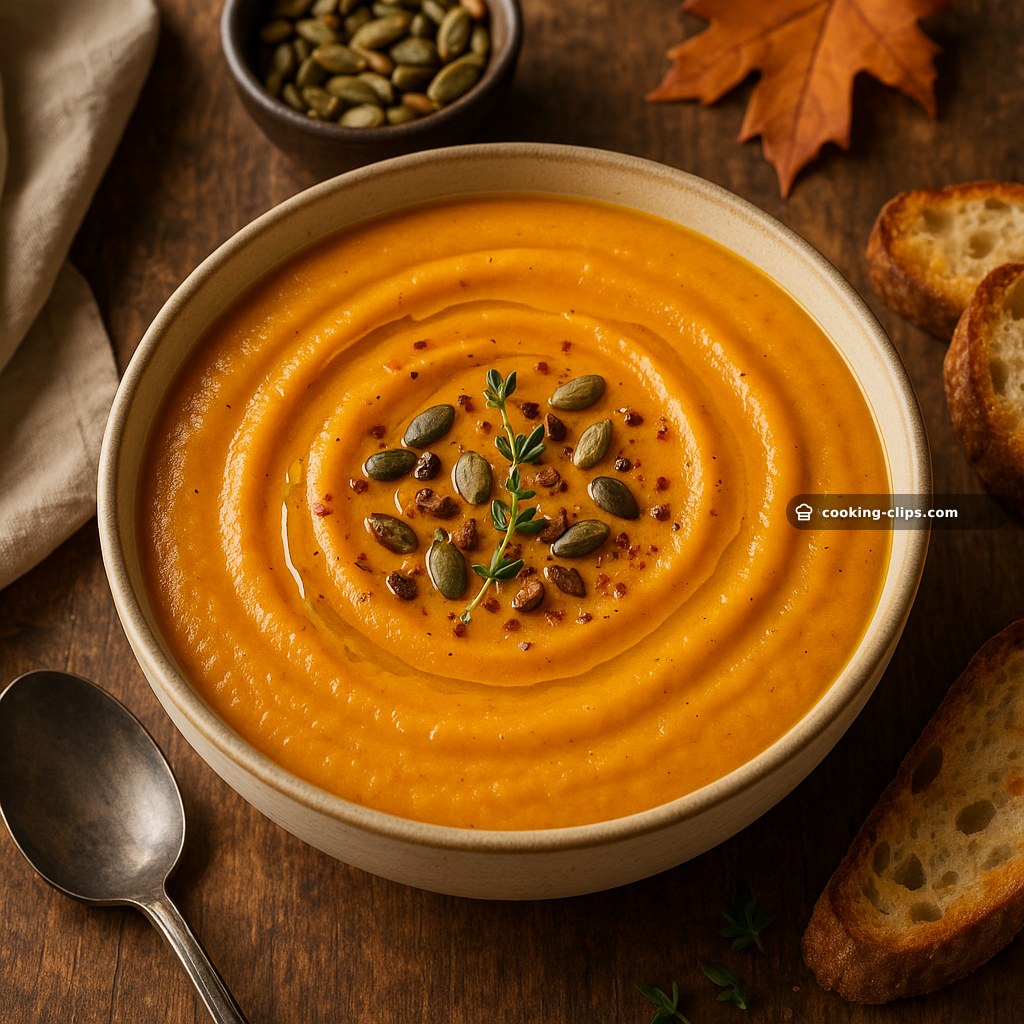 Autumn Wholesome Pumpkin Soup — Lunch recipe