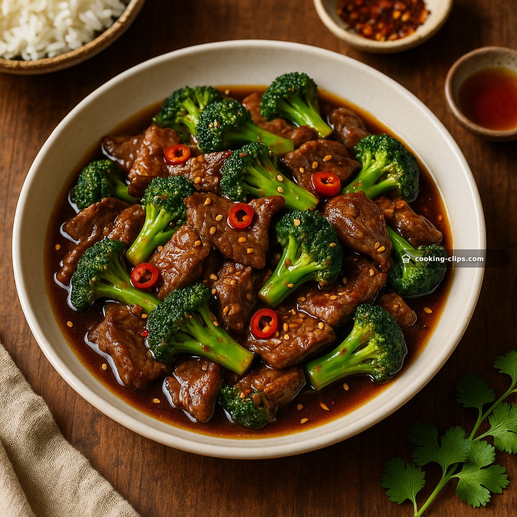 Beef & Broccoli Stir-Fry (姜蒜香辣版) — Dinner recipe